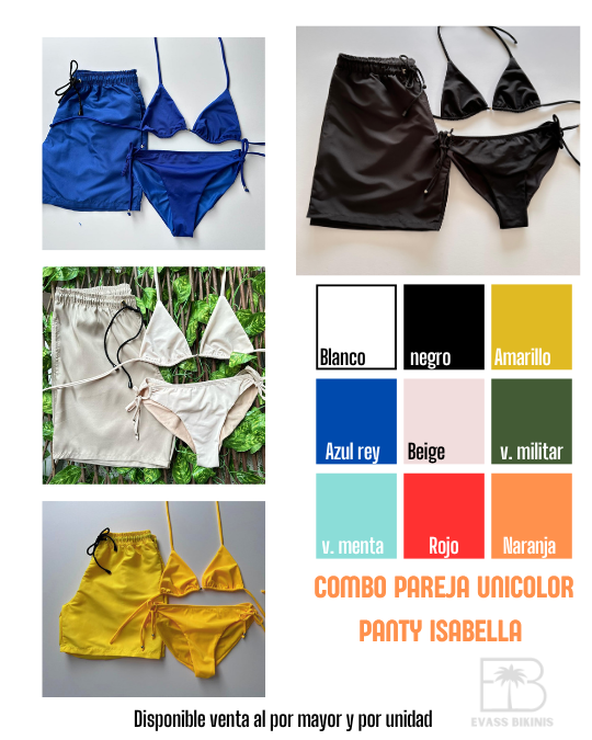 Combo unicolor panty
